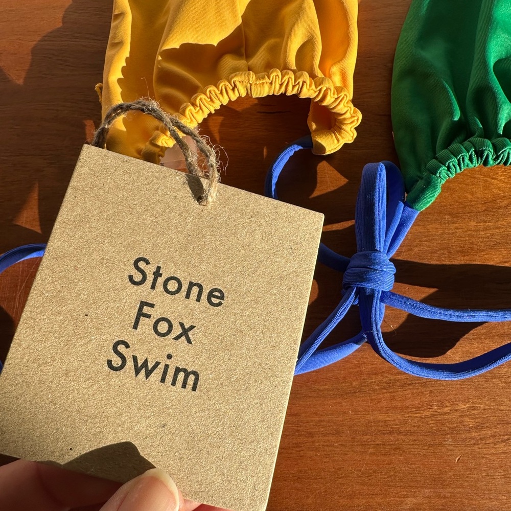 Stone Fox Swim NWT Tropez Bikini Top Brasilia L - Picture 8 of 11